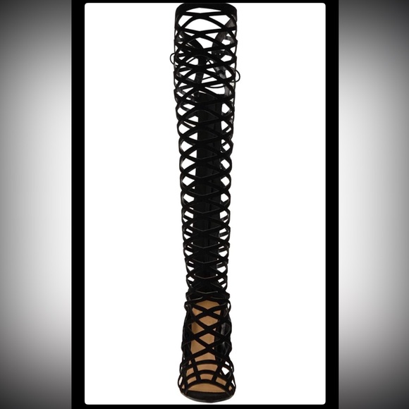 Fashion Thirsty Lace Up/Zip Up Knee High Shoe - Picture 2 of 7